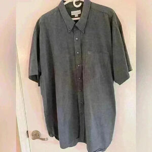 CUTTER & BUCK, Twill Short Sleeve Shirt, Size 3XB